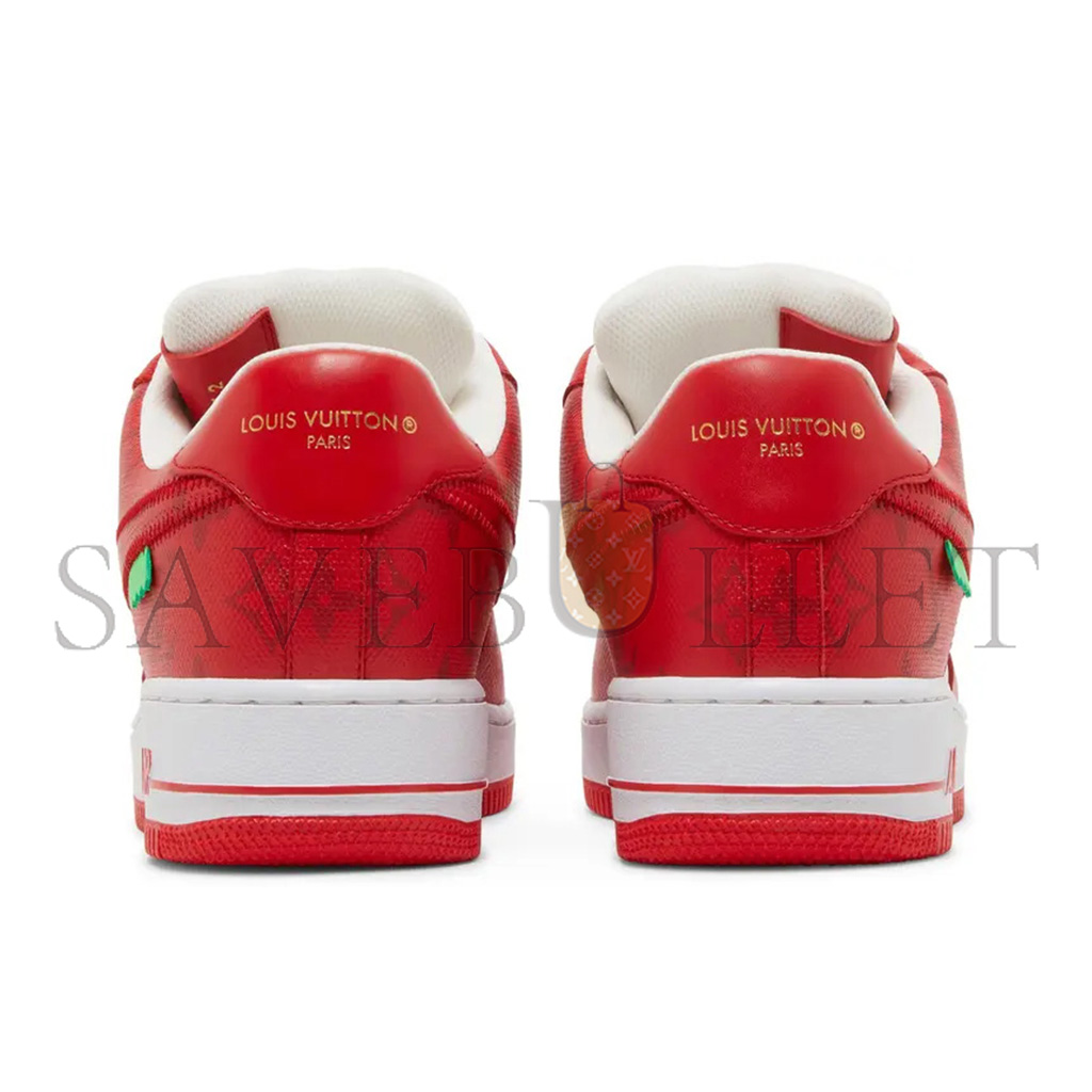 NIKE LOUIS VUITTON AIR FORCE 1 LOW BY VIRGIL ABLOH WHITE RED 1A9VA7